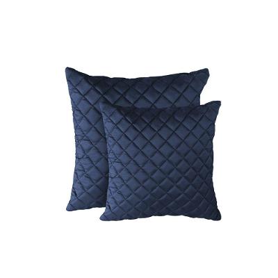 Kit 2 Almofadas Tressê 50x50cm e 40x40cm Veludo Azul Nexta Casa
