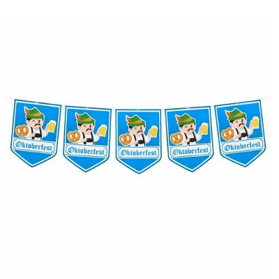 Faixa Decorativa Bandeirinhas Oktoberfest Bavaria Azul 8m Neotrentina
