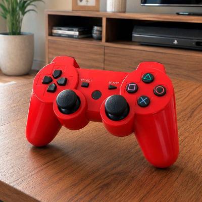 Controle Playstation Doubleshock para PS3 Smart TV PC Vermelho