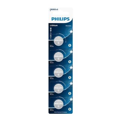 Bateria Tipo Moeda Philips CR2032P5B-59 Lítio 3V 5 Unidades
