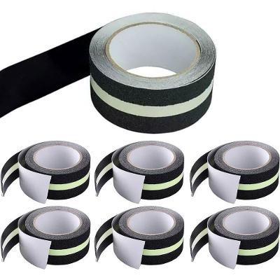 Kit 7 Fitas Antiderrapantes Adesivas 5M Refletivas Degrau Rampa Preto Mundo LGBT