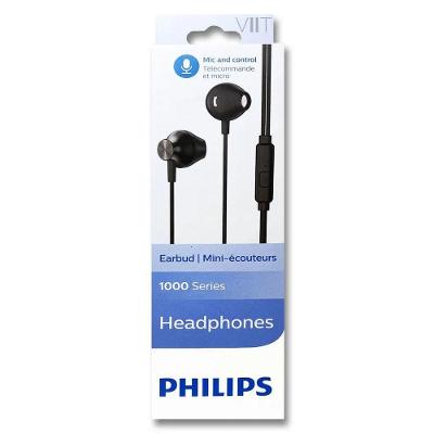 Fone de Ouvido Philips TAUE100BK Conexão 3.5MM Drivers 10MM Preto