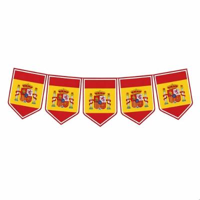 Faixa Decorativa Bandeirinhas Espanha 8M X 18CM Vermelha
