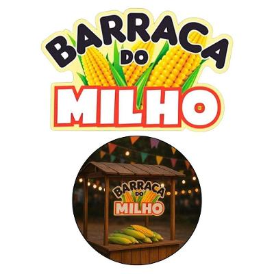 Placa Decorativa Festa Junina Tipo Milho Papel Cartão 20CM X 45CM NC Toys