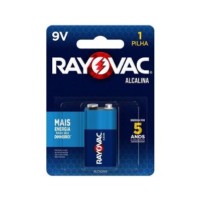 Bateria Alcalina Rayovac 9V para Câmeras e Jogos Eletrônicos