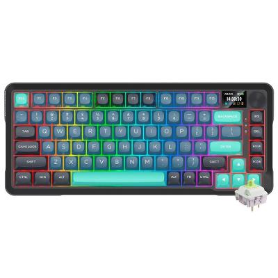 Teclado Gamer Mecânico Redragon K724GBG-RGB-PRO Behemoth Pro Wireless Preto