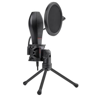 Microfone Redragon Quasar 2 GM200-1 Cardioide USB Preto