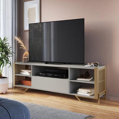 Rack Industrial com Gaveta Arenas 183CM MDP Dourado Placa & Ponto