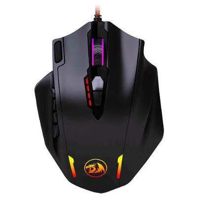 Mouse Gaming Redragon M908 Impact RGB USB 12400 DPI Preto