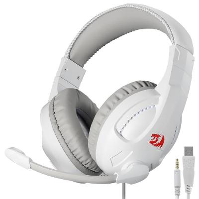 Headset Gamer Redragon H211W-RGB Cronus RGB USB com Fio Branco