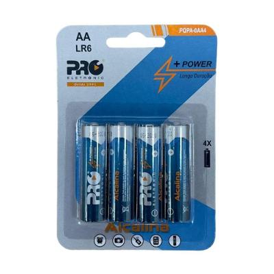 Pilha Alcalina Proeletronic AA PQPA-0AA4 4 Unidades Alta Performance