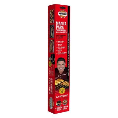 Manta para Churrasco Prime Grill Antiaderente Fibra de Vidro PTFE Multiuso