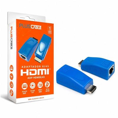 Adaptador Extensor HDMI para RJ45 ADP-HDMIRJ45BL Full HD 1080p Até 30m Plus Cable