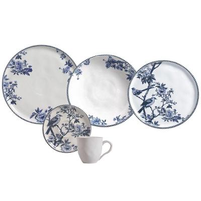 Aparelho de Jantar Bio Rouxinol 30 Peças Cerâmica Branco Porto Brasil
