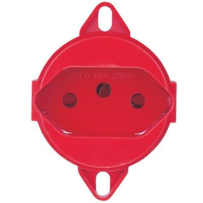 Tomada 2P+T 57111089 20A 250V Vermelha Tramontina