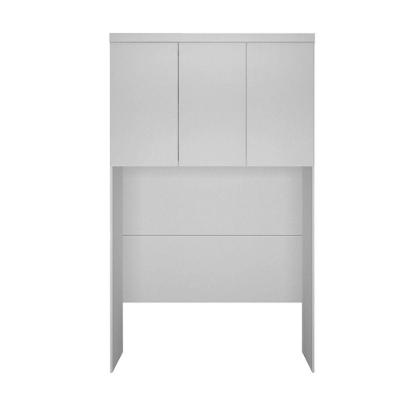 Modulo Aereo Casal 1450 3 Portas de Bater MDF Branco Safira