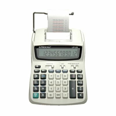 Calculadora de Impressão Procalc LP25 12 Dígitos Bivolt Preto e Vermelho