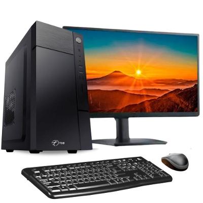 Computador Completo Core I5 8GB SSD 120GB Windows 10 Monitor 19" Tob Computers
