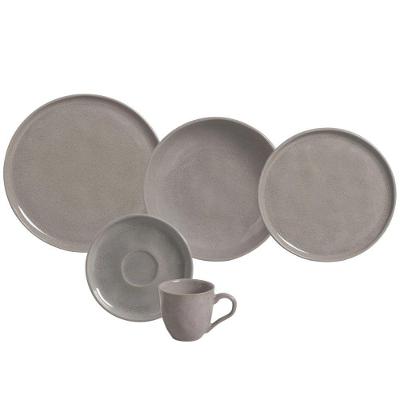Aparelho de Jantar Bio Bruma 30 Peças Cerâmica Cinza Porto Brasil