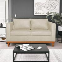 Kit Sofá 2 E 3 Lugares E 2 Poltronas Europa 180 Cm Suede - Amarena Móveis Bege - 8