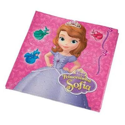 Guardanapo de Papel Princesa Sofia Folha Dupla 25CM X 25CM 16 Unidades Regina Festas