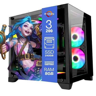 PC Gamer Desktop Ryzen 3 3200G 8GB SSD 240GB Windows 11 Pro Tob Computers