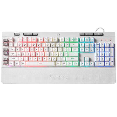 Teclado Gamer Redragon K512W-RGB-1 Shiva USB RGB Anti-Ghosting Branco