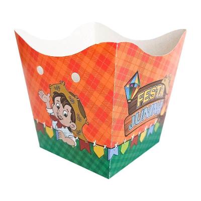 Cachepot Festa Junina Caipira Arraiá Papel Cartão 10 Unidades NC Toys