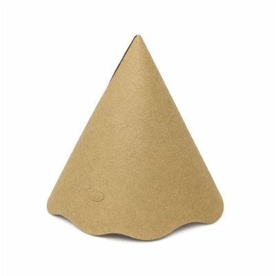 Chapéu de Aniversário Papel Cartão 16.5cm 8 Unidades Caramelo Ultra Fest