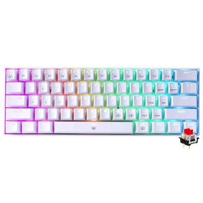Teclado Gamer Mecânico Redragon K630W-RGB Dragonborn Mini Switch Red Branco