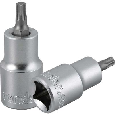 Soquete Hexalobular T30 1-2 Aço Cromo Vanádio Jateado 55mm Vonder
