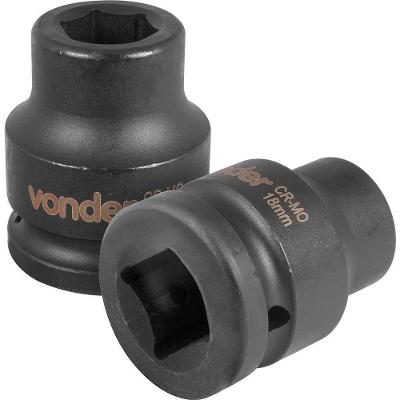 Soquete de Impacto Sextavado 3-4 18MM Aço Cromo Molibdênio Vonder