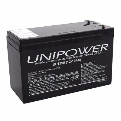Bateria Não Automotiva Up 1290 12V 9,0AH Terminal Faston F187 Unipower