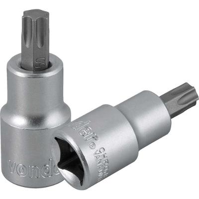 Soquete Hexalobular T50 1-2 Curto 16mm Aço Cromo Vanádio Vonder