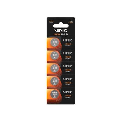 Bateria de Lítio Vinik CR2016 3V 5 Unidades Tecnologia Lítio