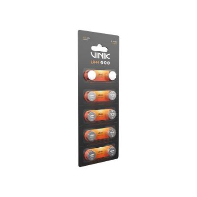 Bateria Alcalina Vinik LR44 1,5V com 10 Unidades Alta Durabilidade