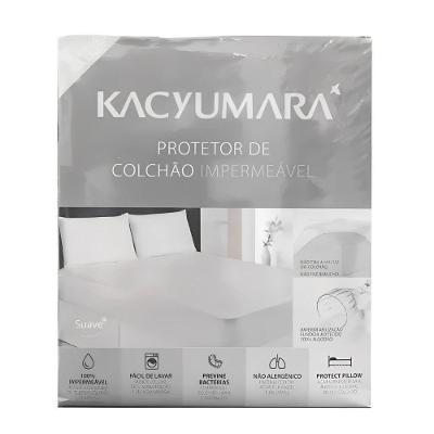 Protetor de Colchão Casa K Algodão e Malha Queen Branco Kacyumara