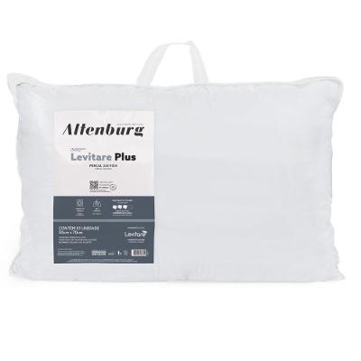 Travesseiro Levitare Plus 50x70CM Fibra Siliconada Antialérgico Cinza Altenburg