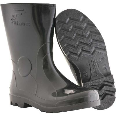 Bota de PVC BPCC22 Cano Curto Antiderrapante Preta Vulcabras