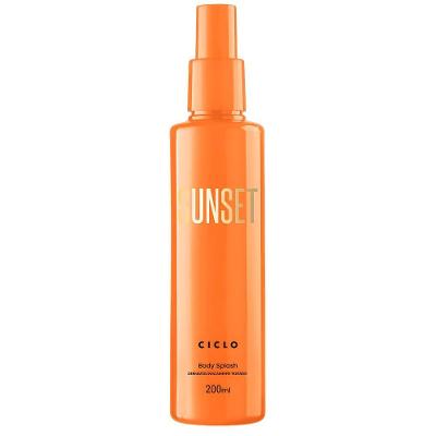 Body Splash Sunset Feminino Eau de Cologne Floral Frutada 200ML