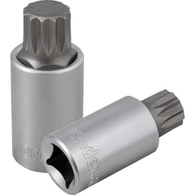 Soquete Multidentado 1-2 M16 15MM Aço Cromo Vanádio Prata Vonder