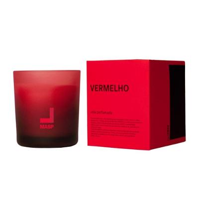 Vela Perfumada Vermelho MASP 170g Oriental Amadeirada L'envie