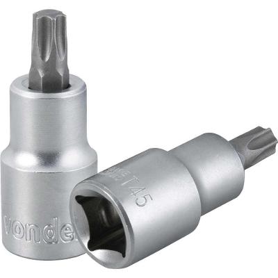 Soquete Hexalobular T45 1-2 Aço Cromo Vanádio Jateado Curto Vonder
