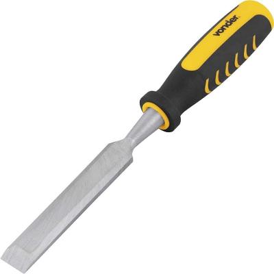 Formão Chanfrado Reto 3-4 270mm Cabo Anatômico PVC Aço Especial Vonder