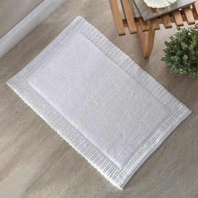 Tapete de Banheiro Suez Algodão 50x80cm Branco Kacyumara