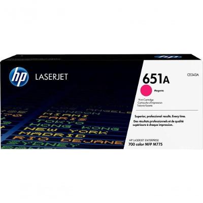 Toner HP 651A CE343AC Magenta Original para Laserjet M775 com 16000 Páginas HP