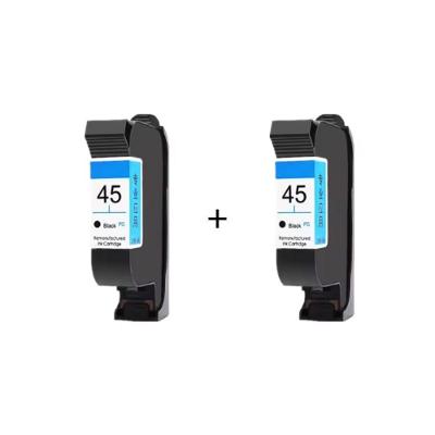 Kit 2 Cartuchos HP 45 51645A Compatível Preto Deskjet 1100 HP