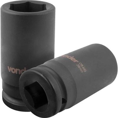 Soquete Sextavado Longo de Impacto 30MM Encaixe 3-4 Vonder