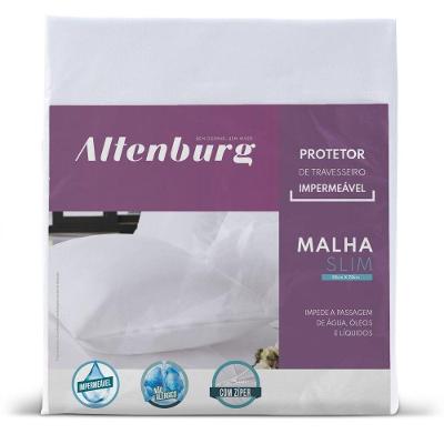 Protetor de Travesseiro Malha Slim 50x70CM Impermeável Antiácaro Branco Altenburg