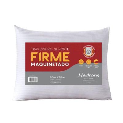 Travesseiro Suporte Firme 50x70CM Poliéster Antialérgico Branco Hedrons